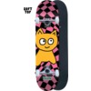 Meow Skateboards Big Cat Checker Twist Pink Micro Complete Skateboard - Soft Top Griptape - 6.5" x 28"