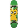 Meow Skateboards Big Cat Green Micro Complete Skateboard - 6.5"