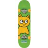 Meow Skateboards Bighead Cat Green Complete Skateboard - 8"