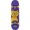 Meow Skateboards Bighead Cat Purple Complete Skateboard - 8.25"