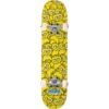 Meow Skateboards Sticker Pile Yellow Micro Complete Skateboard - 6.75" x 28"