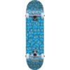 Meow Skateboards Sticker Pile Cyan Complete Skateboard - 8.25" x 32"