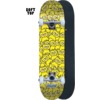 Meow Skateboards Sticker Pile Yellow Micro Complete Skateboard - Soft Top Griptape - 6.75" x 28"