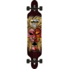 Omen Boards Africa Mask Drop Through Longboard Complete Skateboard - 9.12" x 41.5"