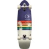 Ocean Pacific Sunset Surfskate Navy/ Off-White Cruiser Complete Skateboard - 9.75" x 33"