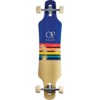 Ocean Pacific Sunset Drop Through Blue / Off-White Longboard Complete Skateboard - 9.5" x 39"