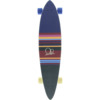 Ocean Pacific Swell Navy / Off-White Longboard Complete Skateboard - 8.75" x 40"