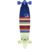 Ocean Pacific Swell Navy / Off-White Longboard Complete Skateboard - 8.75" x 40"