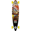 Punked Skateboards Pintail Route 66 Diner Longboard Complete Skateboard - 9" x 40"