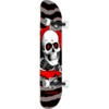 Powell Peralta Ripper Silver / Red Mini Complete Skateboard - 7" x 28"