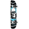 Powell Peralta Ripper Silver / Light Blue Complete Skateboard - 7.75" x 31.08"