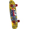 Powell Peralta Skull and Sword Yellow / Blue Complete Skateboard - 8" x 30"