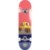 Push Skateboards Peek Over Salmon / Blue Mini Complete Skateboard Soft Top - 7"