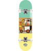Push Skateboards Make Life Skate Life India Yellow / Green Complete Skateboard - 8.25" x 32"
