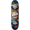 RAD Wheels Cherry Blossom Navy / Orange Mid Complete Skateboards - 7.5" x 31"