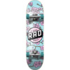 RAD Wheels Cherry Blossom Pink / Blue Complete Skateboard - 7.75" x 31.25"