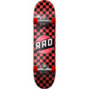 RAD Wheels Checker Black / Red Complete Skateboard - 7.75" x 31.25"