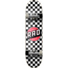 RAD Wheels Checker 2 Black / White Mid Complete Skateboards - 7.5" x 31"