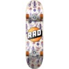 RAD Wheels Wallpaper Orange Complete Skateboard - 7.75" x 31.5"