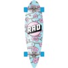 RAD Wheels Pintail Mini Cherry Blossom Blue / Pink Cruiser Complete Skateboard - 9" x 32"