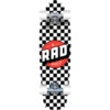 RAD Wheels Retro Roller Checkers Black / White Complete Skateboard - 7.9" x 28"