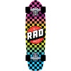 RAD Wheels Retro Roller Checker Neon Fade Complete Skateboard - 7.9" x 28"