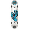 Santa Cruz Skateboards Screaming Hand White / Blue Mid Complete Skateboards - 7.5" x 30.6"
