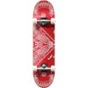 Speed Demons Skateboards Bandana Red / White Complete Skateboard - 7.75" x 31.8"
