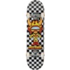 Speed Demons Skateboards Demons Hot Shot Black / White Checkers Mid Complete Skateboards - 7.5" x 31.8"