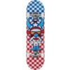 Speed Demons Skateboards Demons Stars Red / White / Blue Checkers Complete Skateboard - 8" x 32"