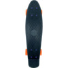 Swell Skateboards Tiki Volcano Black / Black / Orange Cruiser Complete Skateboard - 6" x 22"