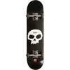 Zero Skateboards Single Skull Black / White Mid Complete Skateboards - 7.5"