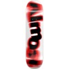 Almost Skateboards Spin Blur White / Red Skateboard Deck Hybrid - 7.37" x 29.8"