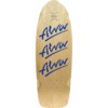 Alva Skateboards 1980 Tri Logo Pig Natural / Twilight Blue Old School Skateboard Deck - 10" x 30"
