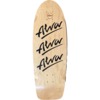 Alva Skateboards 1980 Tri Logo Pig Natural / Black Old School Skateboard Deck - 10" x 30"