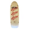 Alva Skateboards 1980 Tri Logo Pig Natural / Red Old School Skateboard Deck - 10" x 30"