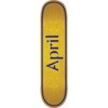 April Skateboards OG Logo Yellow / Purple Skateboard Deck - 7.37" x 29"