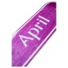 April Skateboards OG Logo Purple Skateboard Deck - 8"