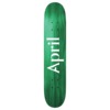 April Skateboards OG Logo Twin Green Skateboard Deck - 8.25"