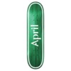 April Skateboards OG Logo Twin Green Skateboard Deck - 8.5"