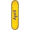 April Skateboards OG Logo Yellow / Purple Skateboard Deck - 8.5" x 32.2"