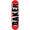 Baker Skateboards Brand Logo Red / Black Skateboard Deck - 7.88" x 31.75"
