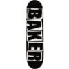 Baker Skateboards Brand Logo Black / White Skateboard Deck - 8.12" x 31.5"