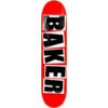 Baker Skateboards Brand Logo Red / Black Skateboard Deck - 8.47" x 32"