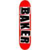 Baker Skateboards Brand Logo Red / Black Skateboard Deck - 8.47" x 32" - Complete Skateboard Bundle