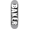 Baker Skateboards Sammy Baca Brand Name Grey Dip Skateboard Deck - 8.5" x 32" - Complete Skateboard Bundle