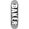 Baker Skateboards Sammy Baca Brand Name Grey Dip Skateboard Deck - 8.5" x 32"