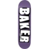 Baker Skateboards Casper Brooker Brand Name Purple Dip Skateboard Deck - 8" x 31.5"