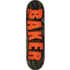 Baker Skateboards Jacopo Carozzi Brand Logo Tiger Stripe Skateboard Deck Twin - 8.38"