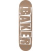 Baker Skateboards Tristan Funkhouser Brand Name Taupe Skateboard Deck B2 - 8.5" x 32"